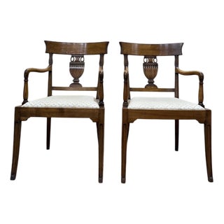 Louis XVI Style Directoire Armchairs, Set of 2 For Sale