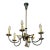 French Moderne Patinated Brass Chandelier by Maison Lunel For Sale