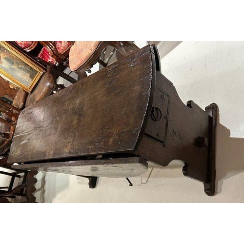 Antique Umbrian Walnut Drop-Leaf Table, 1500s For Sale - Image 6 of 9