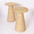 Mid-Century Modern Pair of Woven Reed Mid Century Inspired Stands For Sale - Image 3 of 8