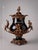 Large Covered Urn in Black Porcelain and Bronze Rocaille Decoration with Cherubs, 2010s For Sale - Image 3 of 18