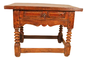 Renaissance Spanish Walnut Occasional Table, 1600s