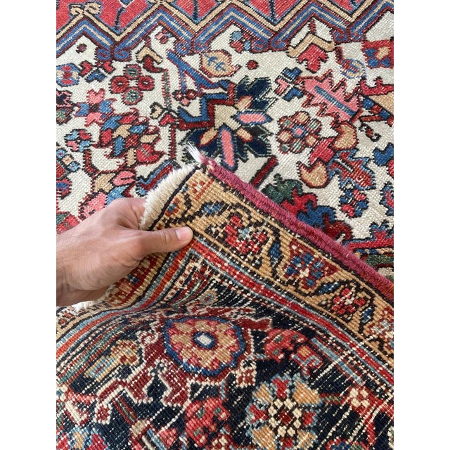 Antique Heriz Palace Size Full of Life & Color Rug 11 x 18.8 For Sale - Image 12 of 13