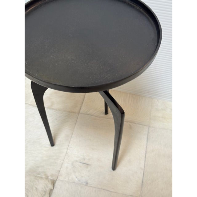 Etta Avenue Leslie End Table, Matte Black For Sale - Image 4 of 12
