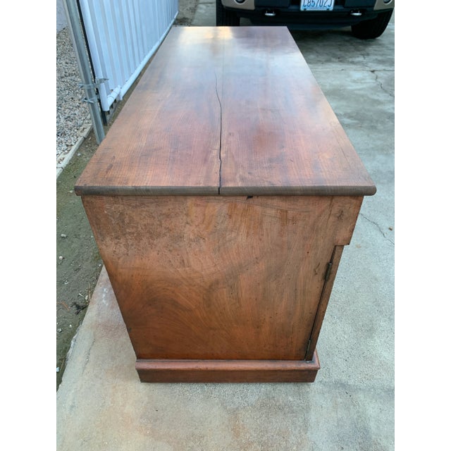 Antique English Dresser Base Sideboard Buffet Server Cabinet For Sale - Image 4 of 12