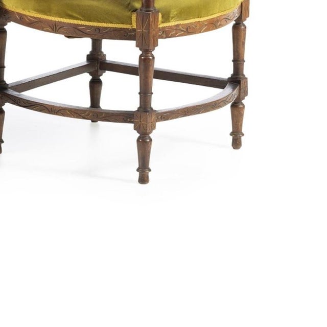 19th Century Loveseat in Walnut For Sale - Image 5 of 6