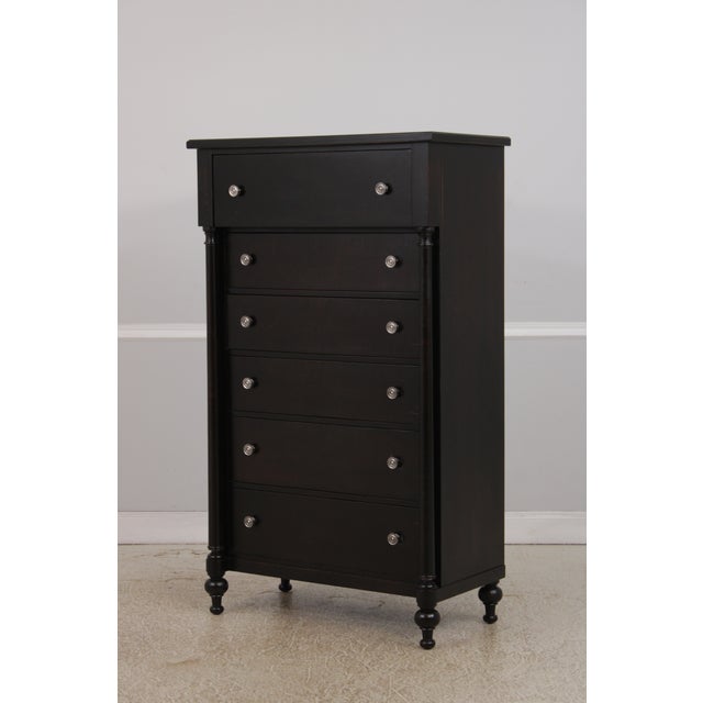 Traditional Hickory White Empire Style Chest W. Fold Out Desk For Sale - Image 3 of 12