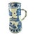 Vintage Mid 20th Century Blue and White Chineoise Small Pitcher - Vase For Sale