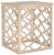 Inspired by a Moroccan iron architectural fragment, the grille effect of the grey-finished end table brings a open and...