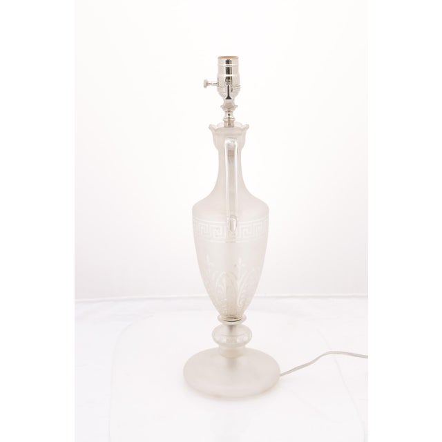 Transparent Early 20th Century Victorian 'Grecian Urn' Gasolier Lamp, Attr. To F. & C. Osler For Sale - Image 8 of 8