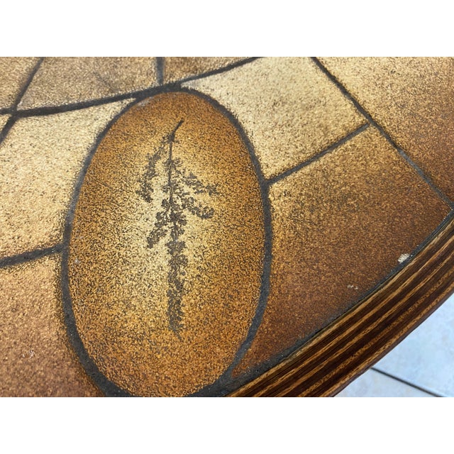 Round Oval Ceramic Coffee Table by Barrois Vallauris, 1960s For Sale - Image 15 of 18
