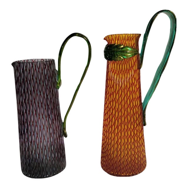 Pair of Vintage Pitchers by Romeo Gigli for Pauly and Company For Sale