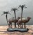 Wood Pair of Vintage Patinated Bronze Camel Candleholder For Sale - Image 7 of 12