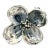 1990s Tiffany & Co Estate Dogwood Flower Brooch Sterling Silver 4.45 Grams For Sale