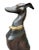 Auguste Rodin 1980s Life Size Bronze Statue of a Whippet Dog on Pedestal For Sale - Image 4 of 10