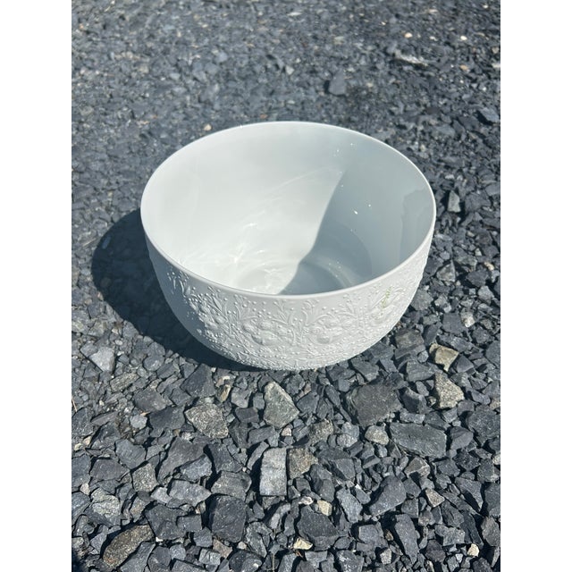 White Rosenthal Studio Line Bjorn Wiinblad Bowl With Faces For Sale - Image 8 of 8