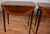 1930s Pair of English Regency Mahogany Banded Satinwood Pembroke Side Tables / End Tables For Sale - Image 9 of 16
