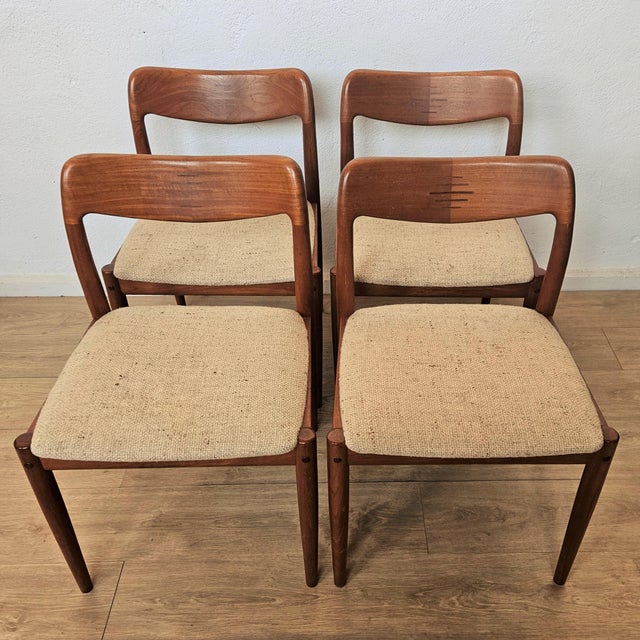 Mid-Century Modern Danish Chairs by Johannes Andersen for Uldum Møbelfabrik, 1960s, Set of 4 For Sale - Image 12 of 13