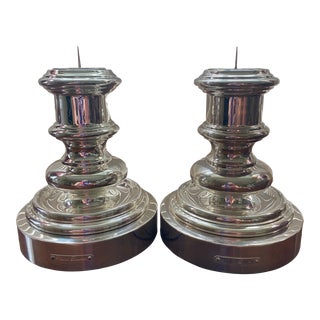 2000s Ralph Lauren Candle Sticks - a Pair For Sale