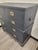 Wood Painted Antique Campaign Two Over Three Chest of Drawers From England For Sale - Image 7 of 12