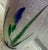 Metal Miniature Antique Japanese Meiji Era Cloisonné Enamel Ginbari Vase in Silver With Irises, Signed For Sale - Image 7 of 12