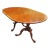 1940s Highly Figured Mahogany Dining Table Made by Joseph Gerte of Boston For Sale
