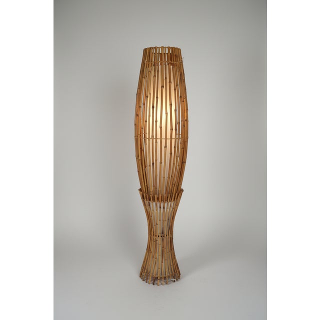 Mid-Century Modern Bamboo Floor Lamp by Franco Albini for Vivai Del Sud, 1960s For Sale - Image 3 of 8