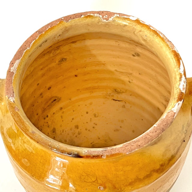 Antique French Earthenware Confit Jar With Honey Glaze For Sale - Image 12 of 14