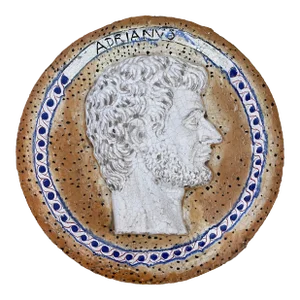 Glazed Terracotta Roman Wall Sculpture Plaque