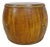 Vintage Natural Wood Drum Coffee Table For Sale