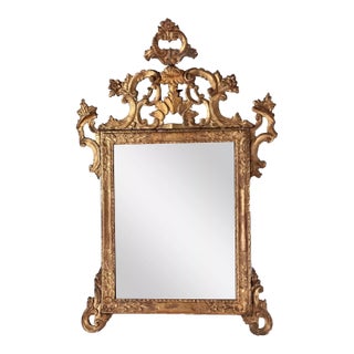 18th Century Rococo Gilt Mirror From Lucca Italy For Sale