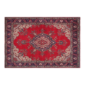 1960s 9'10" X 12'7" Hand-Knotted Wool Area Rug - Traditional Medallion Style