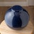 Navy Blue Vintage 1980s Postmodern Navy Blue Glazed Ceramic Sphere Vase For Sale - Image 8 of 9