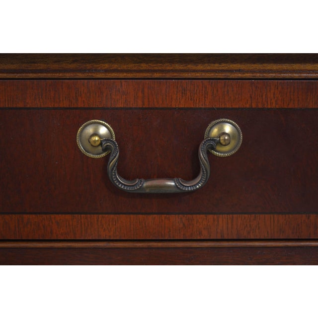 Pair of Ethan Allen Mahogany Two-Tier Nightstands For Sale - Image 10 of 18