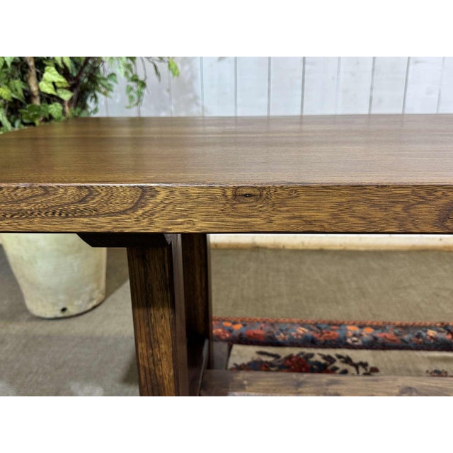 Elm Monastery Table, 1970s For Sale - Image 9 of 18