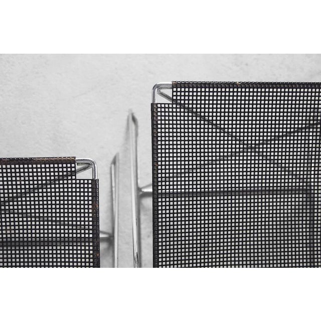 Minimalist Metal X-Line Chairs by Niels Jørgen Haugesen for Hybodan, 1970s, Set of 4 For Sale - Image 6 of 18