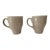 Russel Wright Oneida 4-1/2" Tall Mugs - Set of Two - Gray - Euc - New - Unused For Sale
