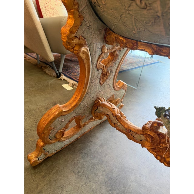 Wood Late 18th Century Italian Baroque Bombe Rocking Cradle For Sale - Image 7 of 10