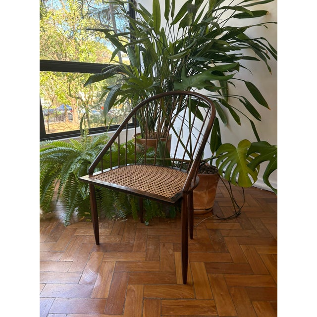 Pair of “Curva” Chairs by Joaquim Tenreiro, Brazil, c. 1950s–1960s Pair of elegant “Curva” chairs, designed by master...