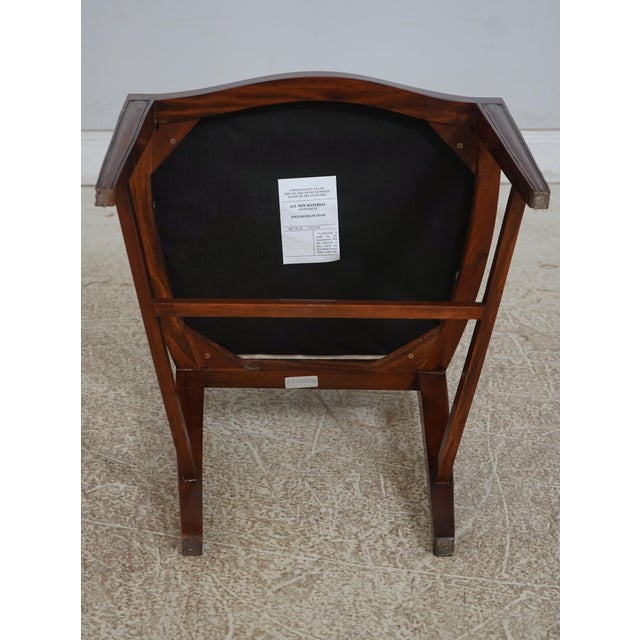 Set of 6 Federal Style Mahogany Shield Dining Room Chairs For Sale - Image 11 of 12