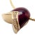 Late 20th Century Fabrege Diamond Tulip Red Enamel Pendant Necklace For Sale In Philadelphia - Image 6 of 10