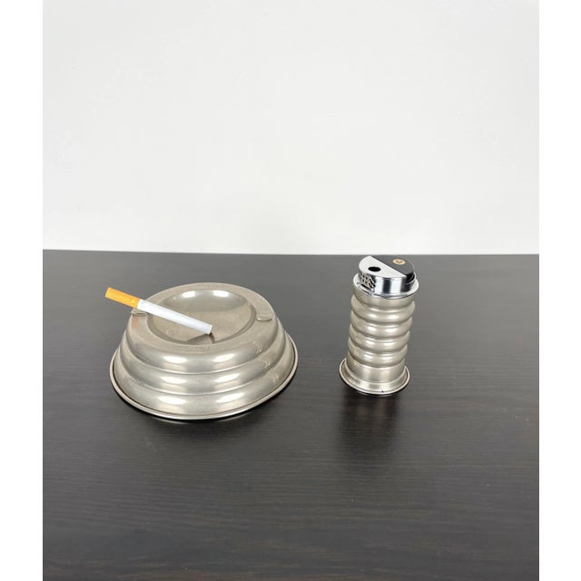 Tobacco Lighter & Ashtray Table Set by Pierre Cardin, Paris, 1970s, Set of 2 For Sale - Image 4 of 12