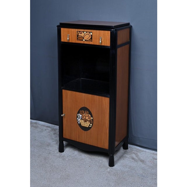 Mid-Century Modern Art Deco Marquetry Sideboard in the style of Louis Süe and André Mare, 1940 For Sale - Image 3 of 18