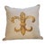 21" X 21" Fleur De Lis and Stripe Decorative Pillow For Sale