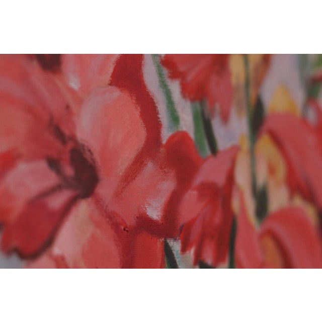 Gunnar Larsson, Flowers, 1950s, Oil on Canvas, Framed For Sale - Image 10 of 15