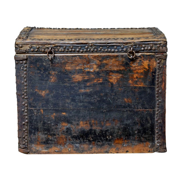 Late 18th Century 18th Century Chinese Hard Wood Coffer Chest, 1790s For Sale - Image 5 of 7