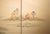 1960s Shōwa Era Japanese Silk Byobu Screen "Mountain Landscape With Houses" For Sale - Image 11 of 17