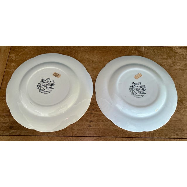 Ironstone Plates by Wood & Sons For Sale - Image 12 of 12