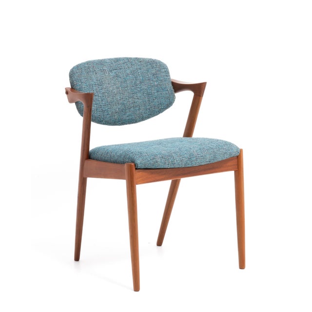 A set of four Model 42 dining chairs, designed by Kai Kristiansen. An iconic and timeless Mid Century Danish design...