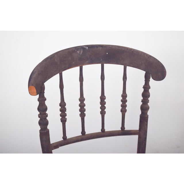 Black Dark Wood Dining Chair, 1890s For Sale - Image 8 of 10